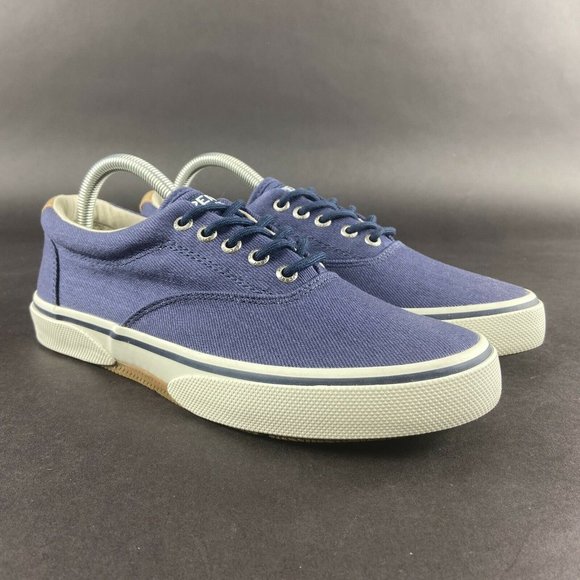 Sperry Men's Halyard CVO Navy Blue Twill Lace Up Casual Shoes Size 8 M - Picture 4 of 10